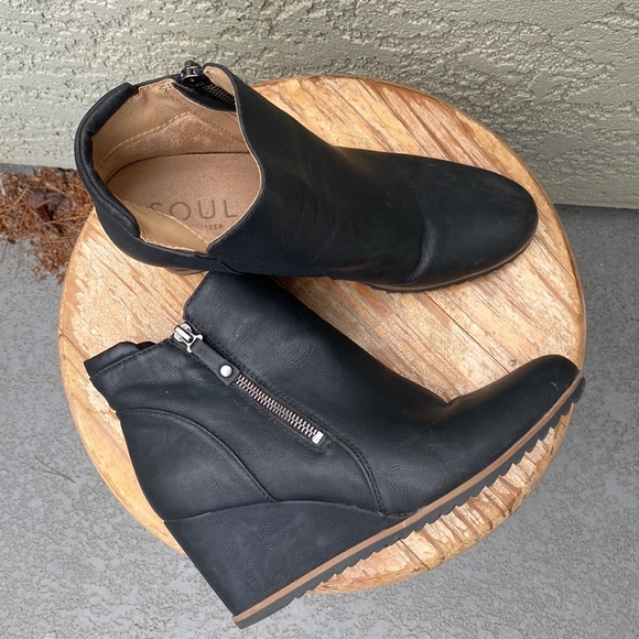 SOUL Naturalizer Shoes - Naturalizer Women Haley Wedge Bootie 9
